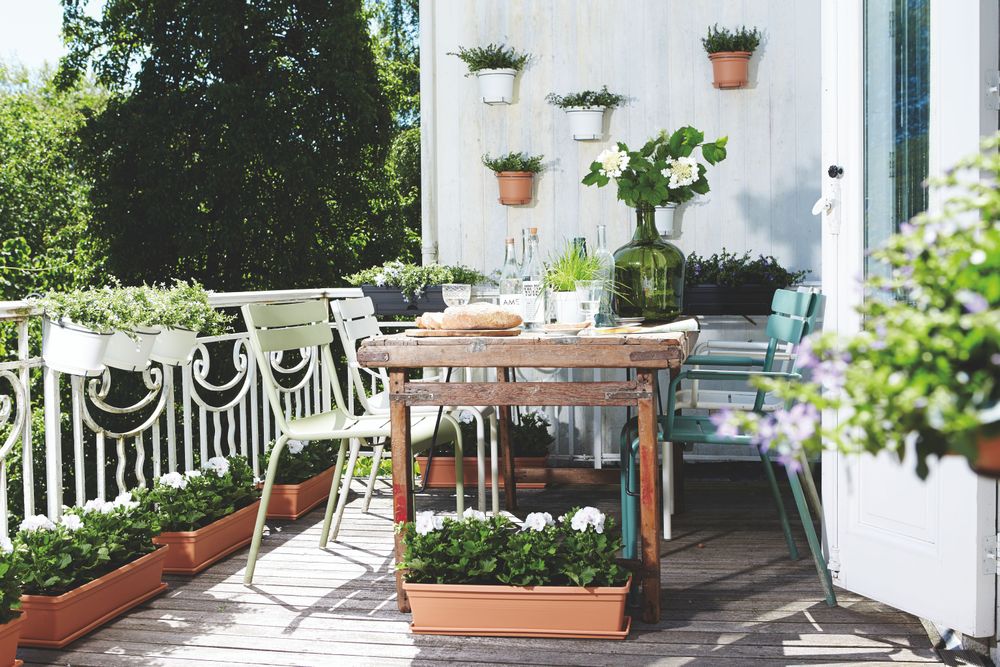 Green Basics Balconnière Soucoupe 80
